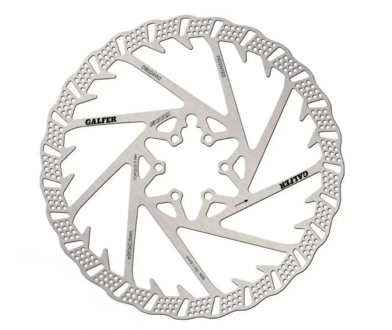 Kotouče Galfer Shark 203mm 6 děr