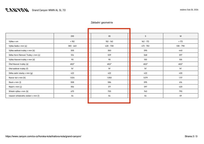 Canyon Grand Canyon WMN AL SL 7.0, XS, 27,5”, SRAM GX Eagle, RockShox, lockout z řídítek