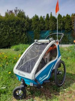 Prodám německý odpružený vozík za kolo / sportovní kočárek Qeridoo Kidgoo 1