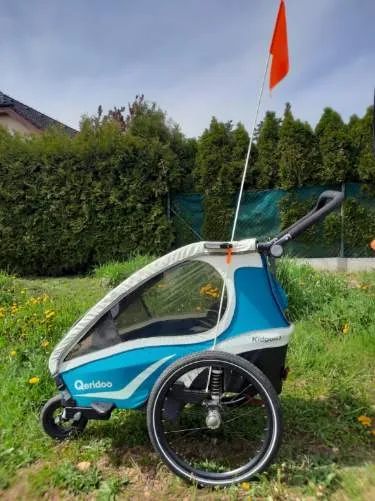 Prodám německý odpružený vozík za kolo / sportovní kočárek Qeridoo Kidgoo 1