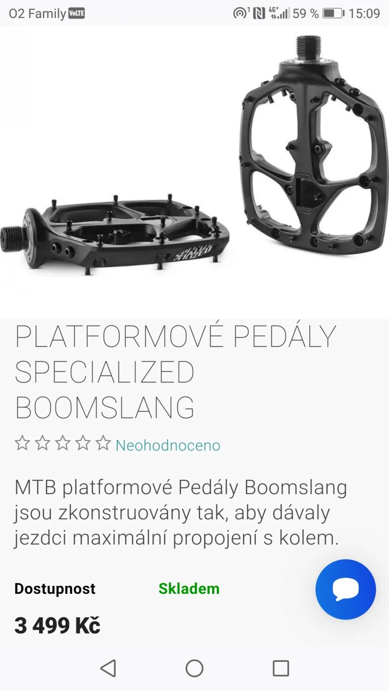 Platformové pedály Specialized Boomslang