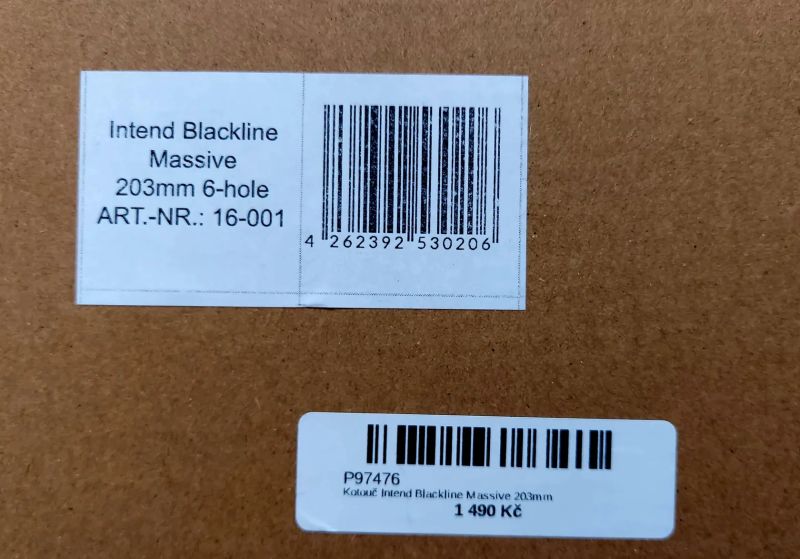 kotuče Intend Blackline Massive 203mm