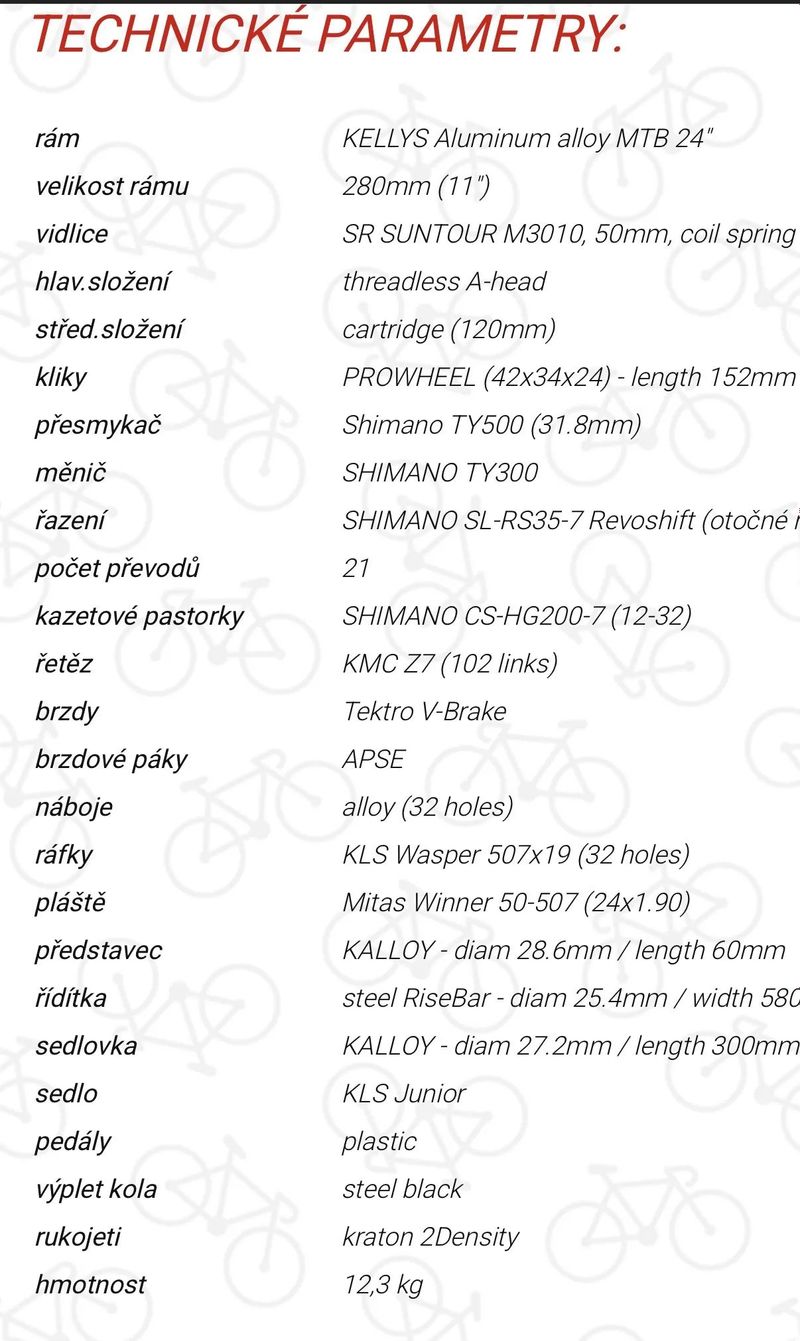 Dětské kolo Kellys KITER 50 24" žlutá neon