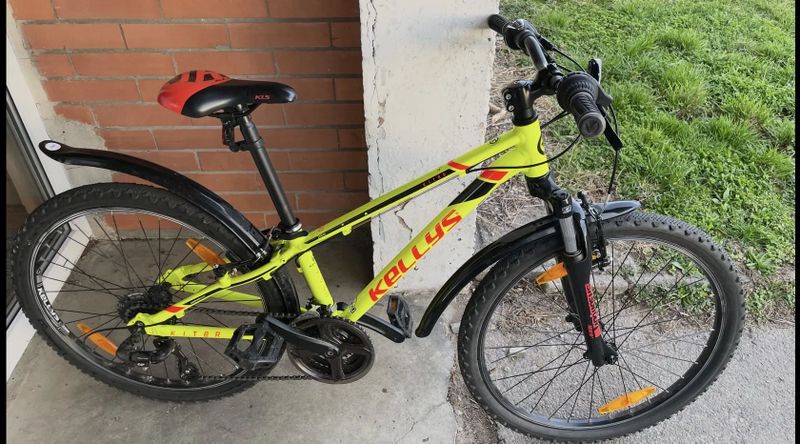 Dětské kolo Kellys KITER 50 24" žlutá neon