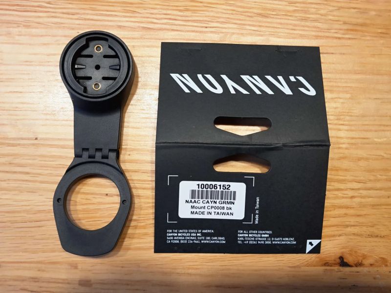 Canyon MTB Garmin Mount
