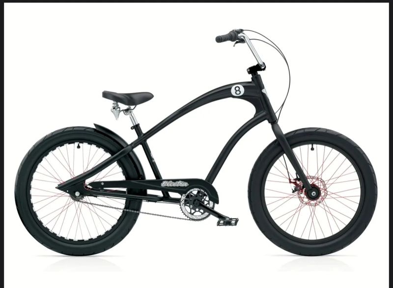 Cruiser kolo Electra Straight 8 8i Disc v barvě Satin Black