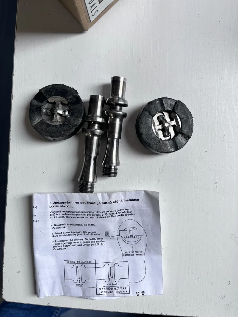 Prodám raritní titanové nášlapné pedály Orb M2 Racer