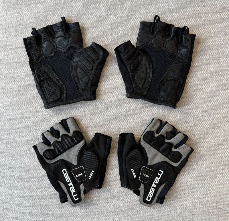 Prodám cyklistické rukavice Oakley Factory Road 2.0 a Castelli Arenberg Gel 2