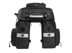  Rhinowalk brašna 3v1 na kolo na zadní nosič 75L červená, zelená nebo černá barva 