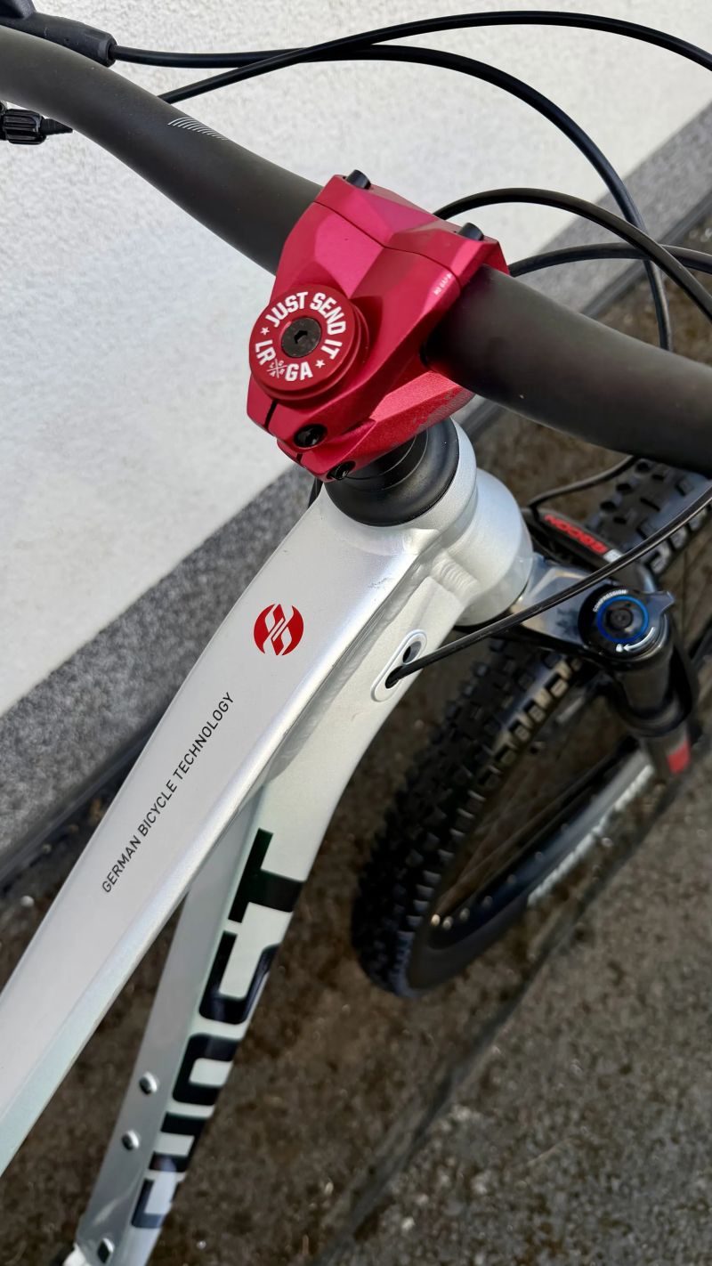 Ghost SL:AMR Base - silver / red L