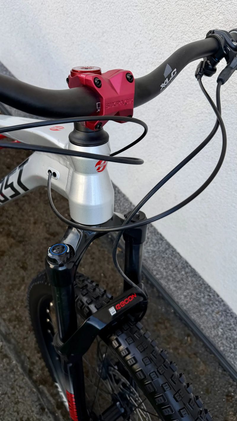 Ghost SL:AMR Base - silver / red L