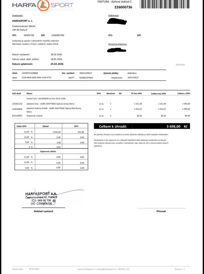 Cyklistický set Gore Swiftride, velikost L, použité 1x