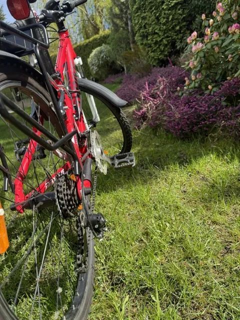 Dětské kolo 24" Maxbike – jako nové, blatníky, nosič