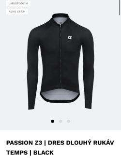 KALAS PASSION Z3 | DRES DLOUHÝ RUKÁV TEMPS | BLACK - Velikost 4