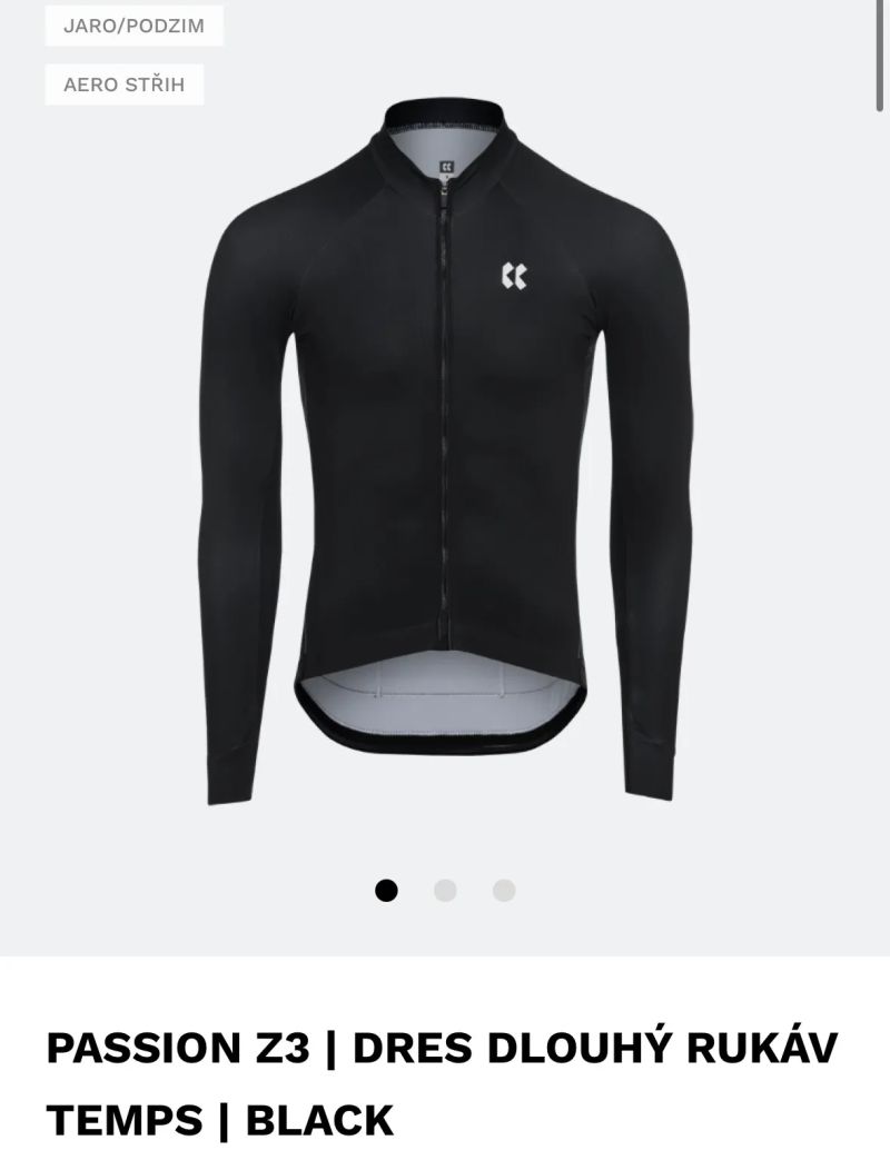 KALAS PASSION Z3 | DRES DLOUHÝ RUKÁV TEMPS | BLACK - Velikost 4