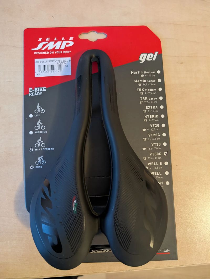 Selle SMP VT30C GEL Wide 255 x 155 mm