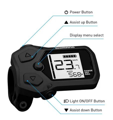 ovládání s displejem Shimano SC-EN500