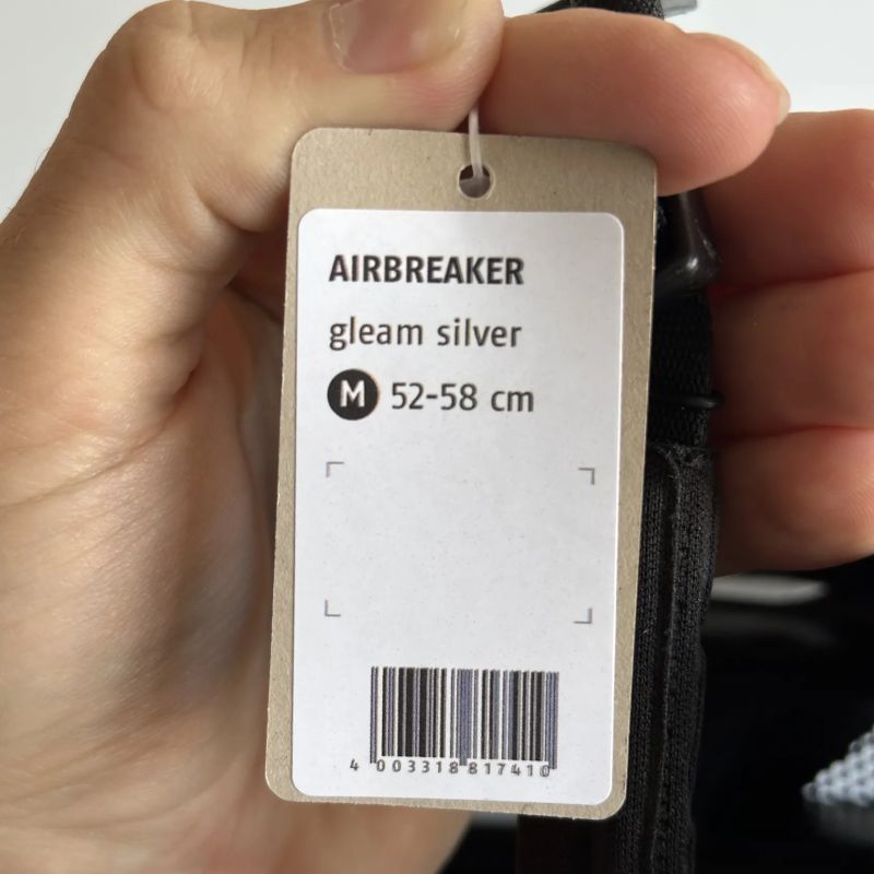 Cyklistická helma Abus AirBreaker Gleam Silver Medium