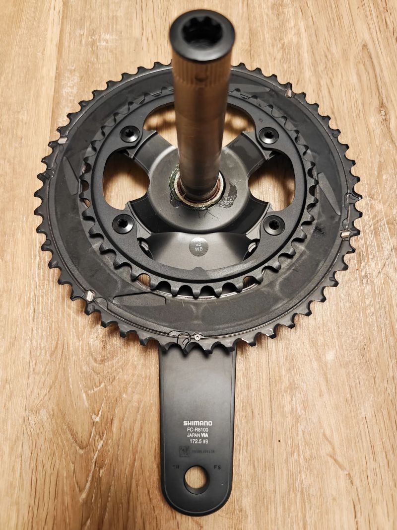 Nové kliky Shimano Ultegra 12s 52/36 172,5 mm + wattmetr 4iiii