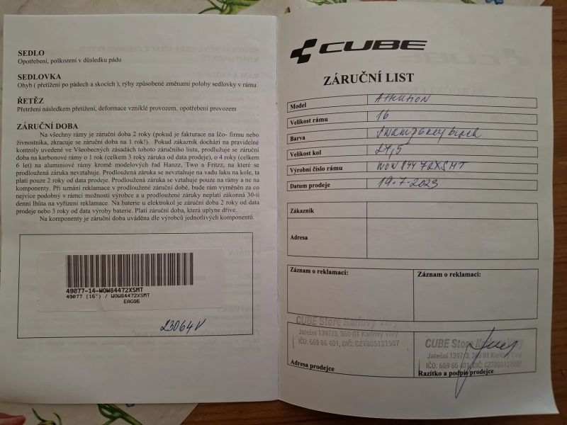 Cube Attention 27.5" vel. S – Deore, RockShox, TOP stav