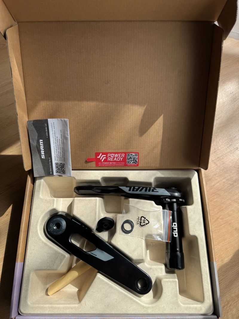 Kliky Sram Rival E1 DUB s powermetrem, 165 mm