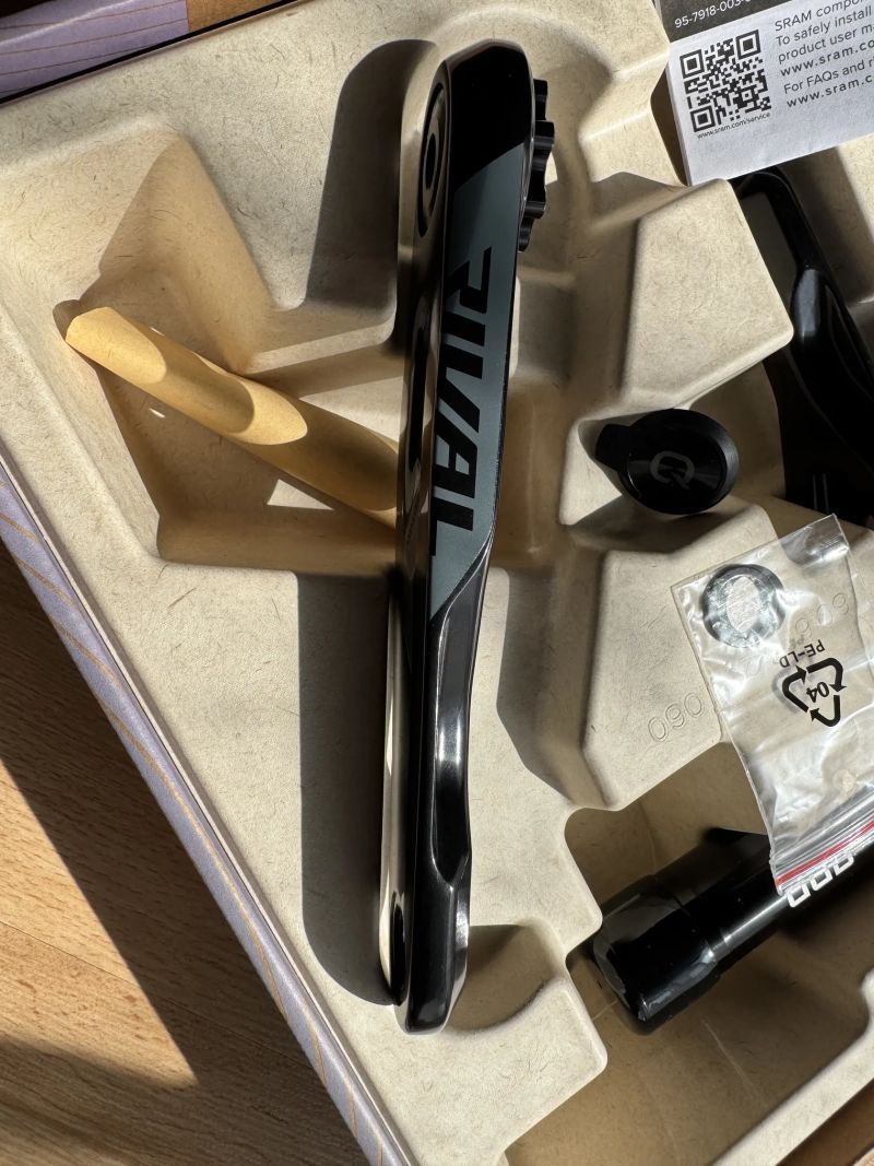 Kliky Sram Rival E1 DUB s powermetrem, 165 mm