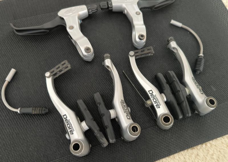 Shimano Deore V brzdy, páky Avid