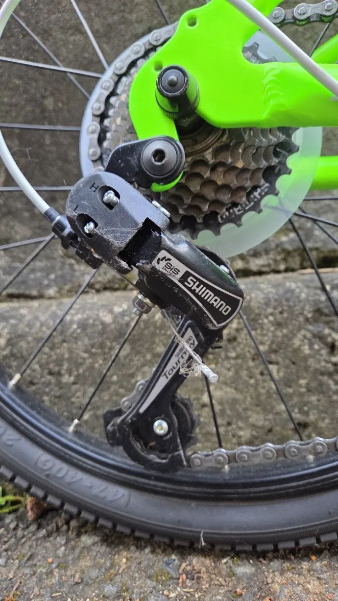 Dětské kolo MAXBIKE 20" – ZELENÉ, lehké hliníkové, 7 rychlostí