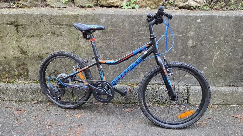 Dětské kolo MAXBIKE 20" – ČERNO/MODRÉ, lehké hliníkové, 7 rychlostí