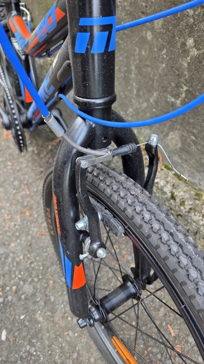 Dětské kolo MAXBIKE 20" – ČERNO/MODRÉ, lehké hliníkové, 7 rychlostí