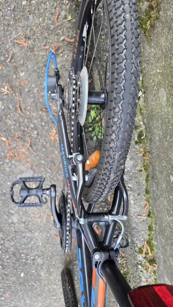 Dětské kolo MAXBIKE 20" – ČERNO/MODRÉ, lehké hliníkové, 7 rychlostí