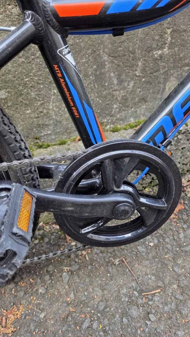 Dětské kolo MAXBIKE 20" – ČERNO/MODRÉ, lehké hliníkové, 7 rychlostí