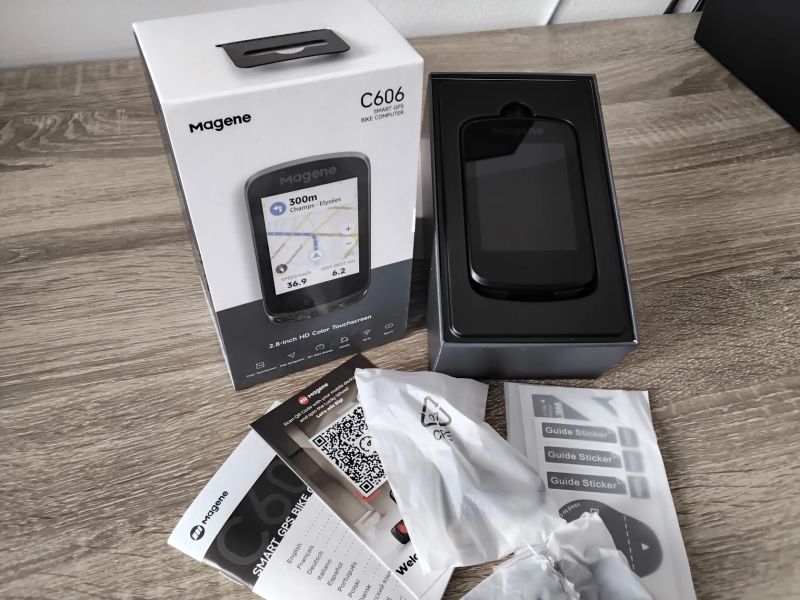 Magene C606 Smart GPS Bike Computer, L508 Radar Tail Light, Držák