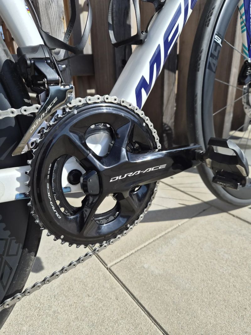 MERIDA SCULTURA TEAM Teal/Pearl(Team), Dura Ace Di2 s Wattmeterem