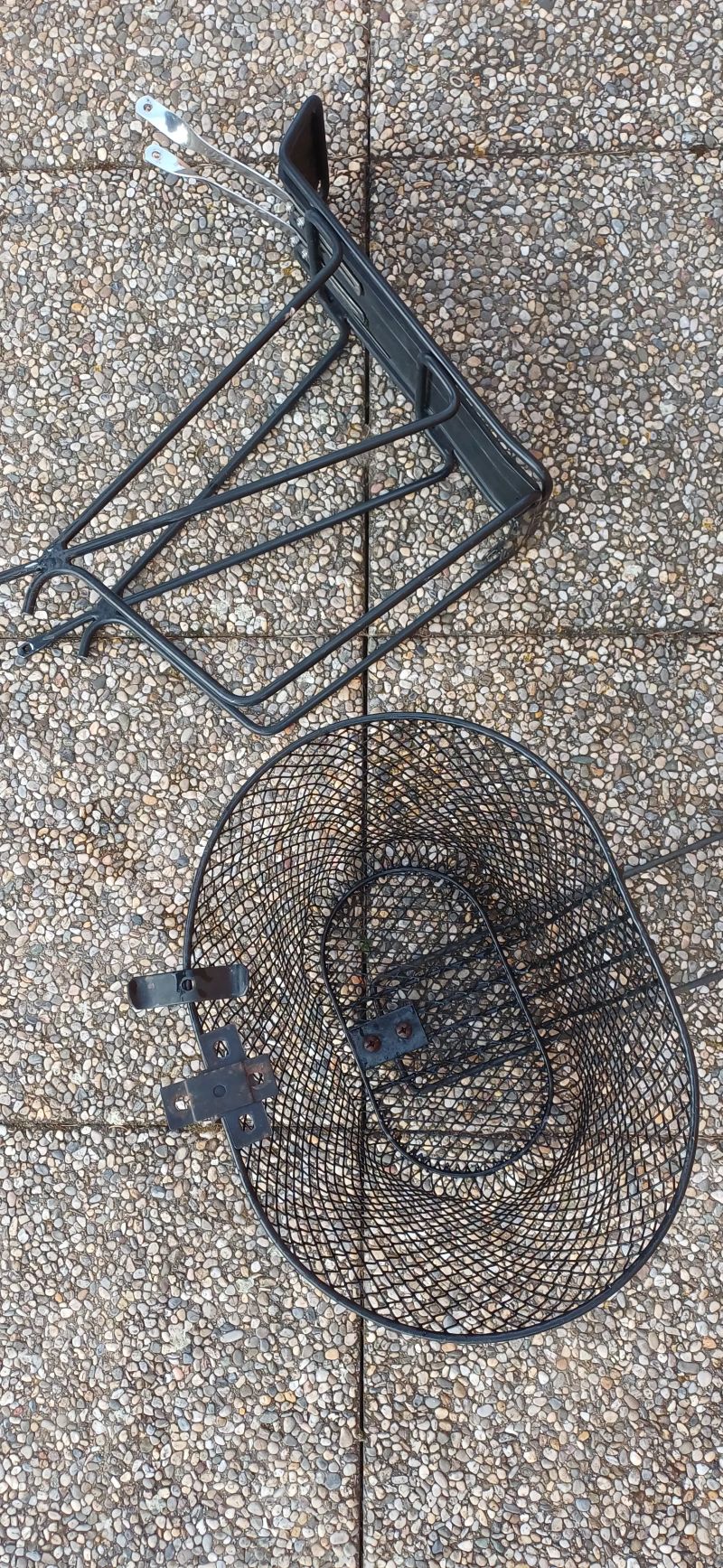 Košík a nosič na kolo