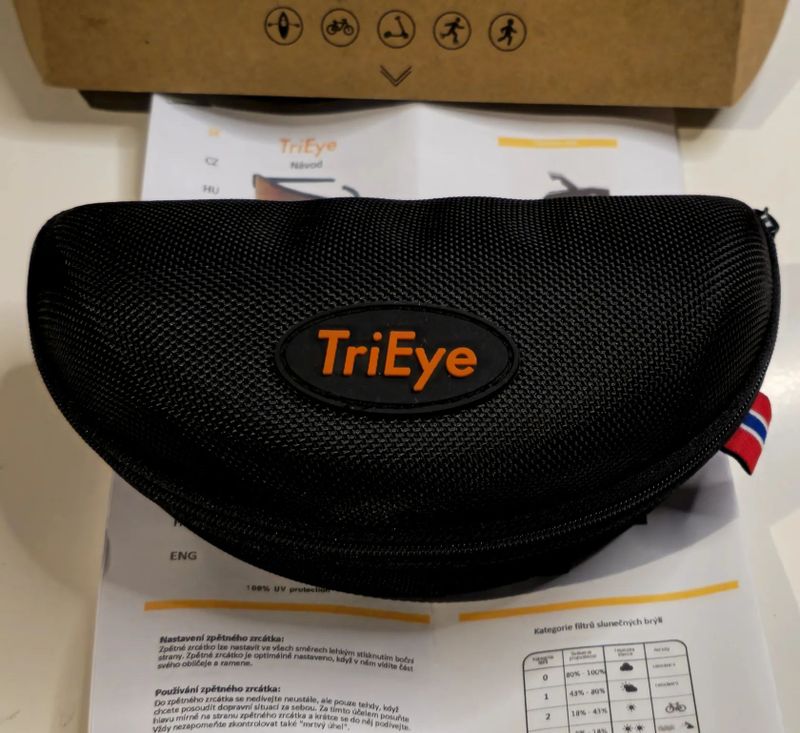 Brýle s integrovaným zpětným zrcátkem TriEye 