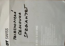 teleskopická sedlovka DT Swiss D232 ALU 60 mm 27,2/400 mm