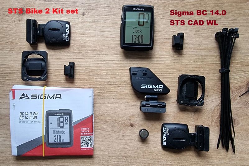 Sigma BC 14.0 STS CAD WL + STS Bike 2 Kit set