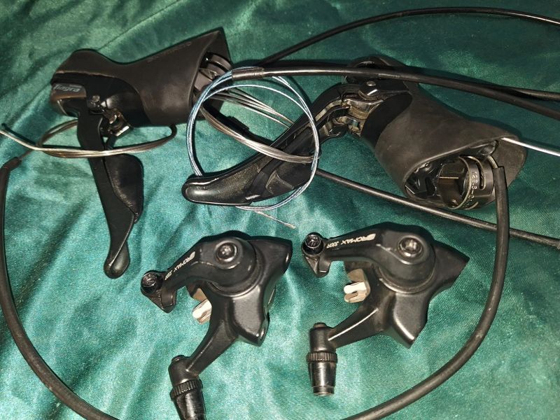 Řadící páky SHIMANO TIAGRA ST-4700 + třmeny PROMAX DSK-330R
