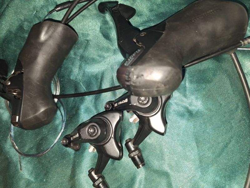 Řadící páky SHIMANO TIAGRA ST-4700 + třmeny PROMAX DSK-330R