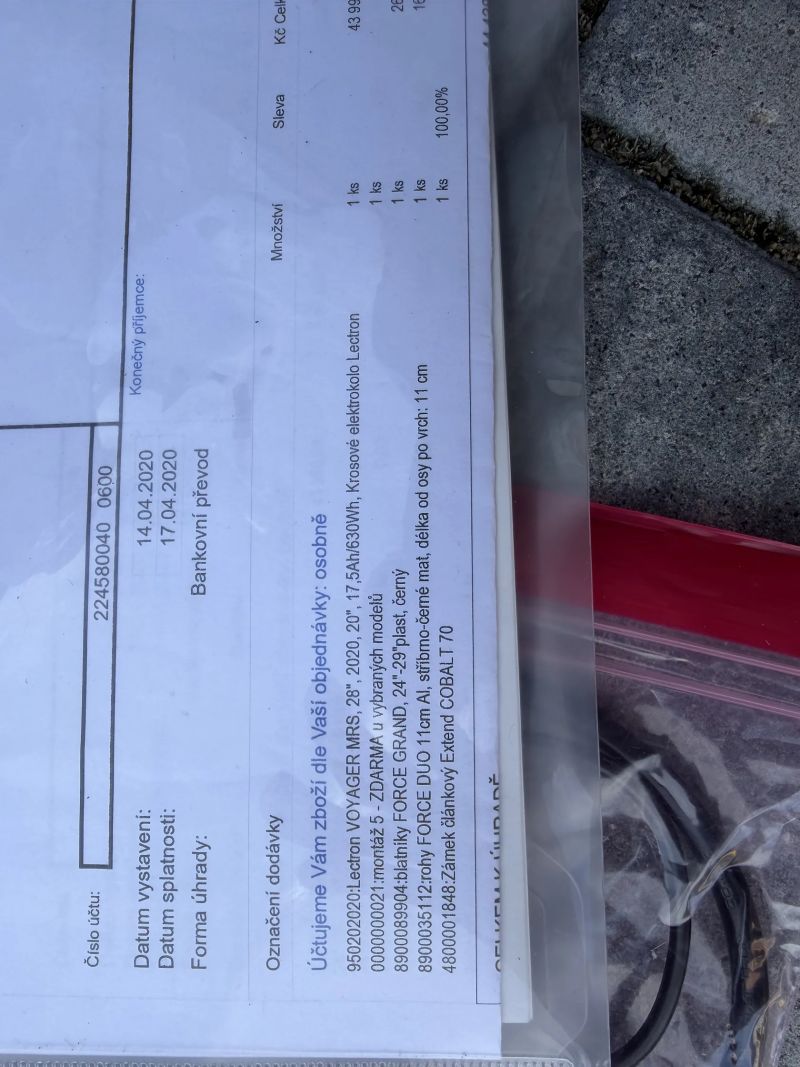 Lectron Voyager MRS 20" elektrokolo