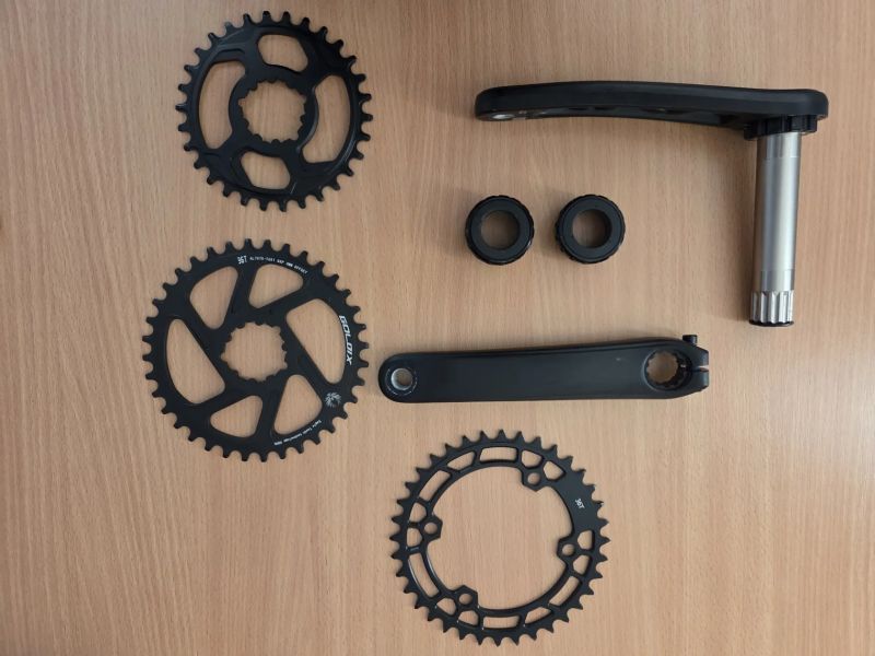 Kliky Prowheel MPX-11 (170 mm) + středové složení + převodník dle výběru