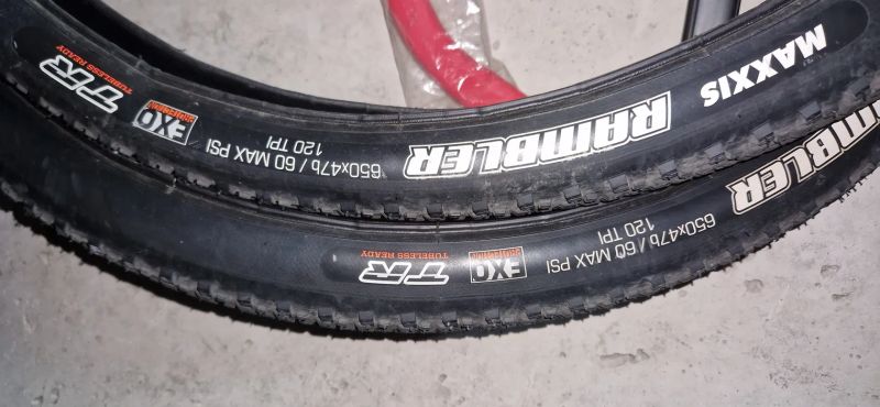 Gravel plášťě Maxxis Rambler, rozměr 650x47B, EXO Pro kevlarová patka, Tubeless Ready, 120 TP