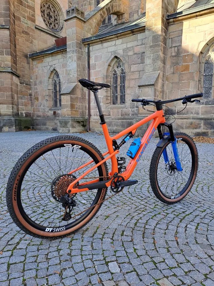 Zánovní rámová Sada Santa Cruz Blur C velikost XL + vidlice Rock Shox Ultimate 35 + tlumič select +