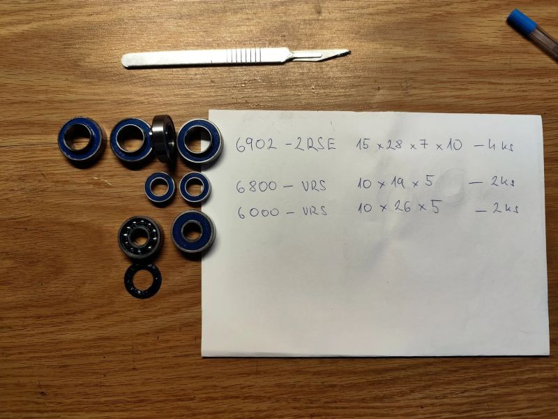 Ložiska do zadní stavby Propain tyee 2017