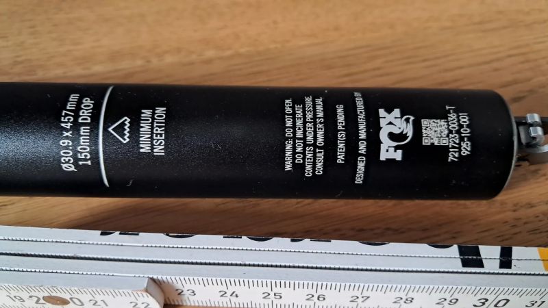 Teleskopická sedlovka 30,9 FOX KS DTswiss RACEFACE E13 PRO