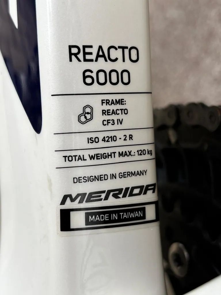 MERIDA Reacto 6000 Teal/Pearl (Team), velikost L, 2025