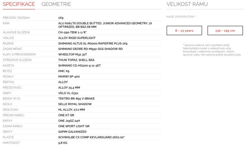 Superior Fly 26 - 2x lehké dětské kolo