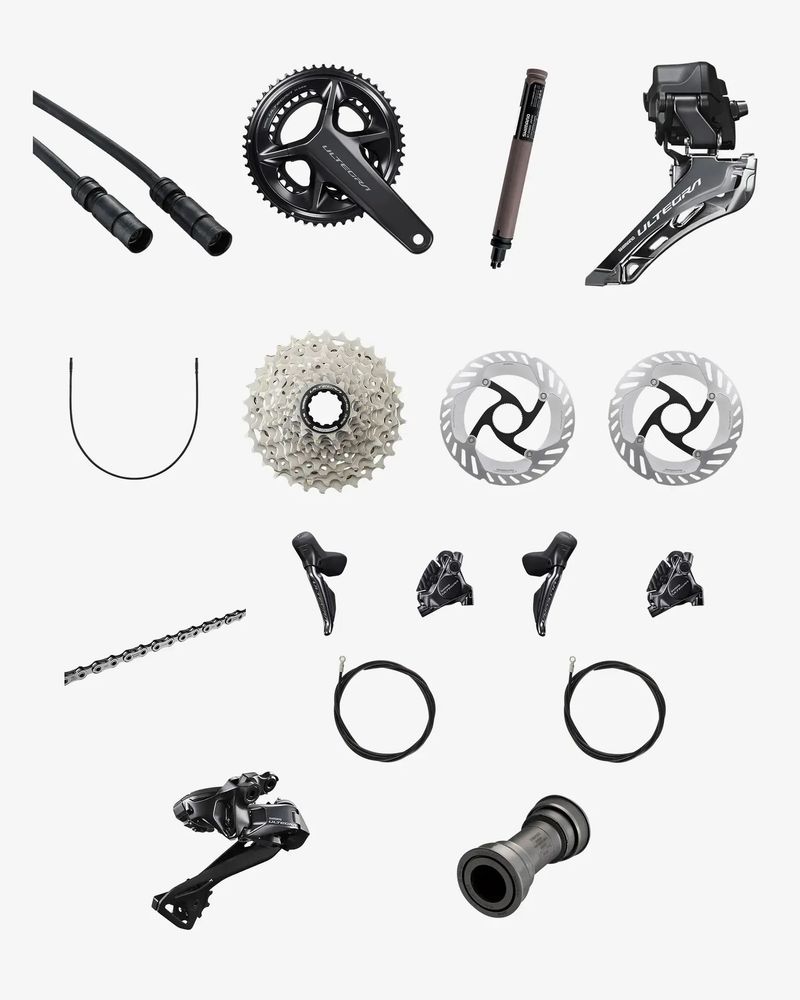 Sada ULTEGRA DI2 R8100/R8170 2X12S s WATTMETR klikami ultegra