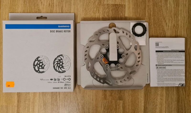 Brzdové kotouče SLX SM-RT70 a SM-RT54